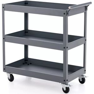 Costway 3-Tier Commercial Utility Cart Dining Room Heavy Duty Service Cart Costway 3-Tier Commercial Utility Cart Dining Room Heavy Duty Service Cart