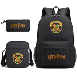 Unbranded (Black 1) Harry Potter 3-Piece Backpack Set for Students Large Capacity Outdoor Unbranded (Black 1) Harry Potter 3-Piece Backpack Set for Students Large Capacity Outdoor