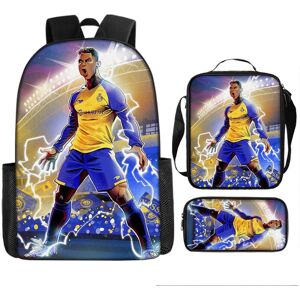 MAYJAM Football Star Ronaldo Backpack Schoolbag Shoulder Student Book Kids Teenager Bag MAYJAM Football Star Ronaldo Backpack Schoolbag Shoulder Student Book Kids Teenager Bag