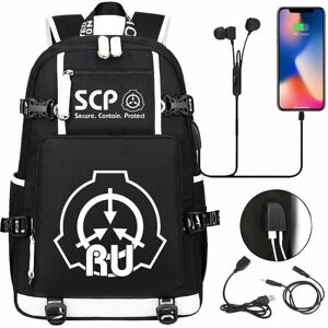 MAYJAM New SCP Foundation USB Backpack Rucksack Student School Bags Shoulder Travel Bag MAYJAM New SCP Foundation USB Backpack Rucksack Student School Bags Shoulder Travel Bag