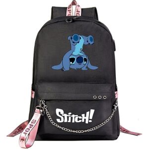 MAYJAM Anime Stitch Backpack USB Student School Bags Kids Teens Leisure Shoulder Bags-a MAYJAM Anime Stitch Backpack USB Student School Bags Kids Teens Leisure Shoulder Bags-a