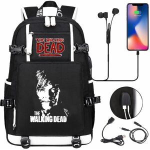 MAYJAM The Walking Dead USB Backpack Teens Kids Travel Shoulder Bags Student School Bag MAYJAM The Walking Dead USB Backpack Teens Kids Travel Shoulder Bags Student School Bag