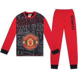 Manchester United Boys Pyjamas Long Sublimation Kids OFFICIAL Football Gift Manchester United Boys Pyjamas Long Sublimation Kids OFFICIAL Football Gift