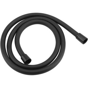 Nes Home Smooth Matt Black 1.5m PVC Flexible Replacement Shower Hose with Brass Nes Home Smooth Matt Black 1.5m PVC Flexible Replacement Shower Hose with Brass