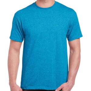 (L, Sapphire Blue Heather) Gildan Adults Unisex Heavy Cotton T Shirt (L, Sapphire Blue Heather) Gildan Adults Unisex Heavy Cotton T Shirt