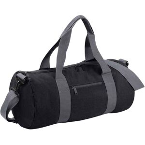 (One Size, Black/Grey) Bagbase Original 20L Duffle Bag (One Size, Black/Grey) Bagbase Original 20L Duffle Bag
