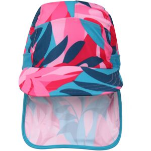 (1-3 Years, Tahoe Blue/Pink) Regatta Protect II Tropical Leaves Sun Hat (1-3 Years, Tahoe Blue/Pink) Regatta Protect II Tropical Leaves Sun Hat