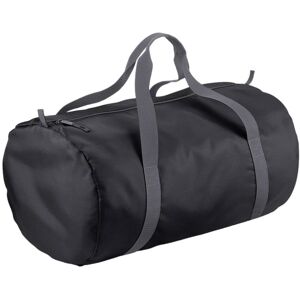 (One Size, Black) BagBase Packaway Barrel Bag (One Size, Black) BagBase Packaway Barrel Bag