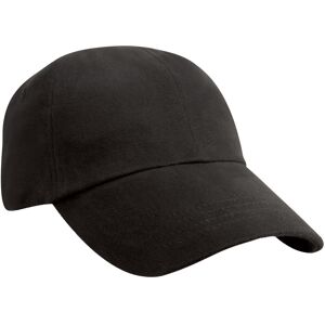 (One Size, Black) Result Headwear Unisex Adult Heavy Brushed Cotton Low Profile (One Size, Black) Result Headwear Unisex Adult Heavy Brushed Cotton Low Profile