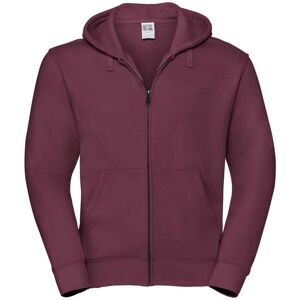 (XS, Burgundy) Russell Mens Authentic Hooded Sweatshirt (XS, Burgundy) Russell Mens Authentic Hooded Sweatshirt
