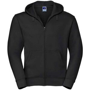 (L, Black) Russell Mens Authentic Hooded Sweatshirt (L, Black) Russell Mens Authentic Hooded Sweatshirt