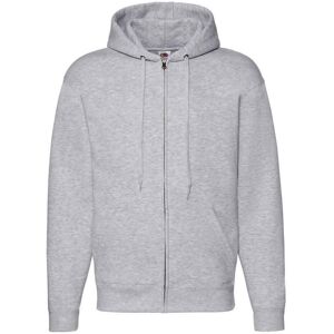 (XL, Heather Grey) Fruit of the Loom Unisex Adult Premium Full Zip Hoodie (XL, Heather Grey) Fruit of the Loom Unisex Adult Premium Full Zip Hoodie
