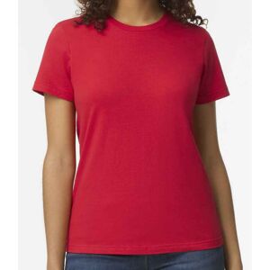 (L, Red) Gildan Womens/Ladies Soft Midweight T-Shirt (L, Red) Gildan Womens/Ladies Soft Midweight T-Shirt