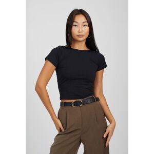 (M, Black) Brave Soul Womens/Ladies Pixie Fitted Scoop Tee (M, Black) Brave Soul Womens/Ladies Pixie Fitted Scoop Tee