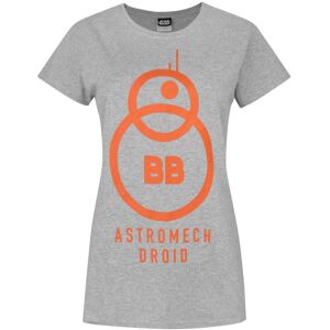 (XL, Grey) Star Wars Womens/Ladies The Force Awakens BB-8 Astromech Droid T-Shir (XL, Grey) Star Wars Womens/Ladies The Force Awakens BB-8 Astromech Droid T-Shir