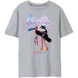 (XL, Grey Marl) Barbie Womens/Ladies Merry & Bright Short-Sleeved T-Shirt (XL, Grey Marl) Barbie Womens/Ladies Merry & Bright Short-Sleeved T-Shirt