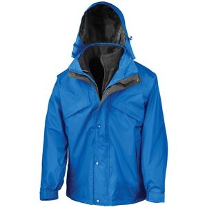 (M, Royal Blue/Black) Result Mens Fleece Lined 3 in 1 Waterproof Jacket (M, Royal Blue/Black) Result Mens Fleece Lined 3 in 1 Waterproof Jacket
