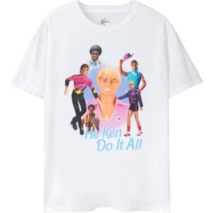 (L, White) Barbie Mens He Ken Do It All T-Shirt (L, White) Barbie Mens He Ken Do It All T-Shirt