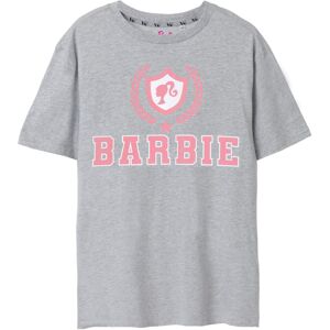 (L, Grey Marl) Barbie Womens/Ladies Collegiate Logo T-Shirt (L, Grey Marl) Barbie Womens/Ladies Collegiate Logo T-Shirt