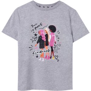 (9-10 Years, Grey) Barbie Girls There Is Power In Kindness Pose Marl Short-Sleev (9-10 Years, Grey) Barbie Girls There Is Power In Kindness Pose Marl Short-Sleev