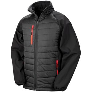 (M, Black/Red) Result Unisex Adult Compass Softshell Padded Jacket (M, Black/Red) Result Unisex Adult Compass Softshell Padded Jacket