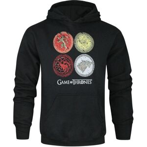 (S, Black) Game Of Thrones Adults Unisex House Crests Hoodie (S, Black) Game Of Thrones Adults Unisex House Crests Hoodie