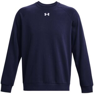 (S, Midnight Navy/White) Under Armour Unisex Adult Rival Fleece Crew Neck Sweats (S, Midnight Navy/White) Under Armour Unisex Adult Rival Fleece Crew Neck Sweats