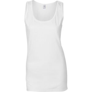 (14 UK, White) Gildan Womens/Ladies Softstyle Ringspun Cotton Tank Top (14 UK, White) Gildan Womens/Ladies Softstyle Ringspun Cotton Tank Top
