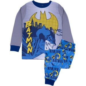 (9-10 Years, Grey/Blue/Yellow) Batman Boys Long-Sleeved Pyjama Set (9-10 Years, Grey/Blue/Yellow) Batman Boys Long-Sleeved Pyjama Set