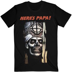 (XL, Black) Ghost Unisex Adult Here's Papa T-Shirt (XL, Black) Ghost Unisex Adult Here's Papa T-Shirt