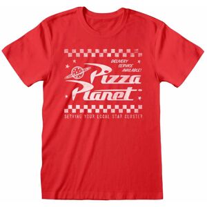 (S, Red) Toy Story Unisex Adult Pizza Planet T-Shirt (S, Red) Toy Story Unisex Adult Pizza Planet T-Shirt