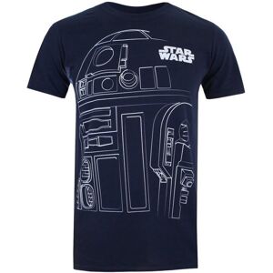 (S, Navy/White) Star Wars Mens R2-D2 T-Shirt (S, Navy/White) Star Wars Mens R2-D2 T-Shirt