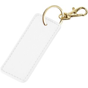 (One Size, Soft White) Bagbase Boutique Leather-Look PU Keyclip (One Size, Soft White) Bagbase Boutique Leather-Look PU Keyclip