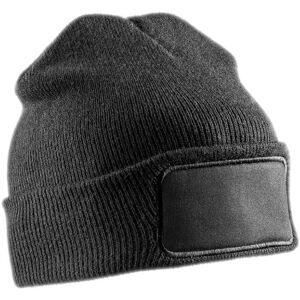 (One Size, Black) Result Adults Unisex Double Knit Thinsulate Printers Beanie (One Size, Black) Result Adults Unisex Double Knit Thinsulate Printers Beanie