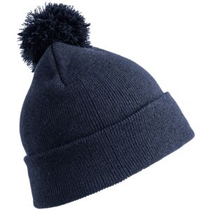 (One Size, Navy Blue) Result Womens/Ladies Winter Essentials Pom Pom Beanie (One Size, Navy Blue) Result Womens/Ladies Winter Essentials Pom Pom Beanie