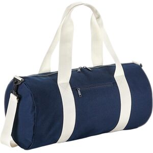 (One Size, French Navy/Off White) Bagbase Original Barrel Bag (One Size, French Navy/Off White) Bagbase Original Barrel Bag