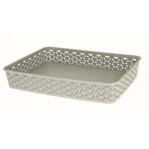(36 x 26 x 6cm, Grey) Curver Rattan A4 Wicker Storage Tray (36 x 26 x 6cm, Grey) Curver Rattan A4 Wicker Storage Tray