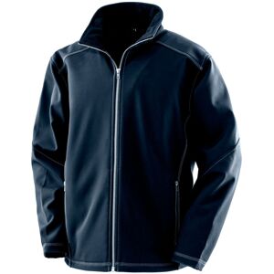 (M, Navy) Result Work Guard Mens Treble Stitch Softshell Jacket (M, Navy) Result Work Guard Mens Treble Stitch Softshell Jacket