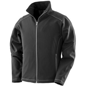 (S, Black) Result Work-Guard Womens/Ladies Treble Stitch Soft Shell Jacket (S, Black) Result Work-Guard Womens/Ladies Treble Stitch Soft Shell Jacket