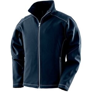(M, Navy) Result Work-Guard Womens/Ladies Treble Stitch Soft Shell Jacket (M, Navy) Result Work-Guard Womens/Ladies Treble Stitch Soft Shell Jacket