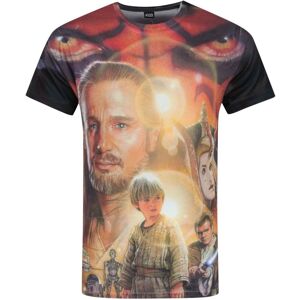 (L, Multicoloured) Star Wars Mens Phantom Menace Sublimation T-Shirt (L, Multicoloured) Star Wars Mens Phantom Menace Sublimation T-Shirt