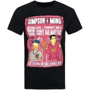 (S, Black) The Simpsons Officially Mens Simpson & Ming T-Shirt (S, Black) The Simpsons Officially Mens Simpson & Ming T-Shirt
