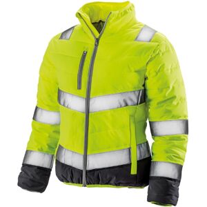 (M, Fluorescent Yellow/Grey) Result Safeguard Womens/Ladies Soft Padded Safety J (M, Fluorescent Yellow/Grey) Result Safeguard Womens/Ladies Soft Padded Safety J
