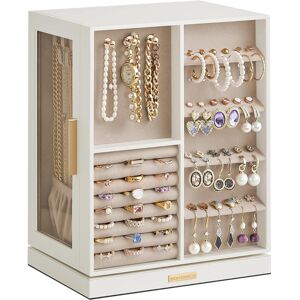 Unbranded (16D x 22.2W x 28.5H cm, Cloud White) Jewellery Box 360 Rotating, Jewellery Orga Unbranded (16D x 22.2W x 28.5H cm, Cloud White) Jewellery Box 360 Rotating, Jewellery Orga