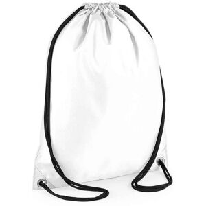 (One Size, White) Bagbase Budget Drawstring Bag (One Size, White) Bagbase Budget Drawstring Bag