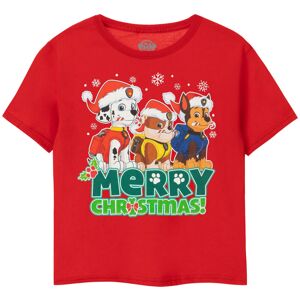 (7-8 Years, Red) Paw Patrol Boys Merry Christmas T-Shirt (7-8 Years, Red) Paw Patrol Boys Merry Christmas T-Shirt