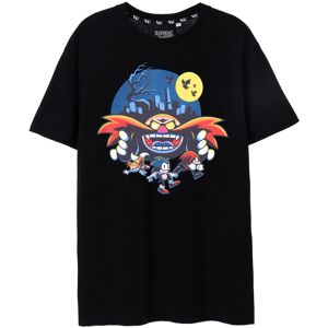 (S, Black) Sonic The Hedgehog Mens Doctor Eggman Short-Sleeved Halloween T-Shirt (S, Black) Sonic The Hedgehog Mens Doctor Eggman Short-Sleeved Halloween T-Shirt