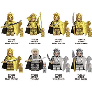 Umnuou (8Pcs TV6405) 24Pcs Mini Figures Gift For Lord of the Rings Star Fans Elf Warrio Umnuou (8Pcs TV6405) 24Pcs Mini Figures Gift For Lord of the Rings Star Fans Elf Warrio