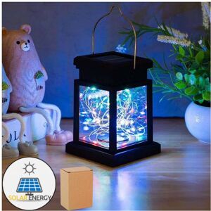 Unbranded (Multicolour) Outdoor Solar Courtyard Lights Candles Copper Wire Hanging Garden Unbranded (Multicolour) Outdoor Solar Courtyard Lights Candles Copper Wire Hanging Garden