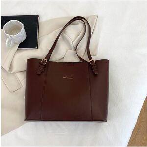 Unbranded (Brown) Stylish Large Capacity Black Pu Tote Bag For Women Trendy Street Fashion Unbranded (Brown) Stylish Large Capacity Black Pu Tote Bag For Women Trendy Street Fashion